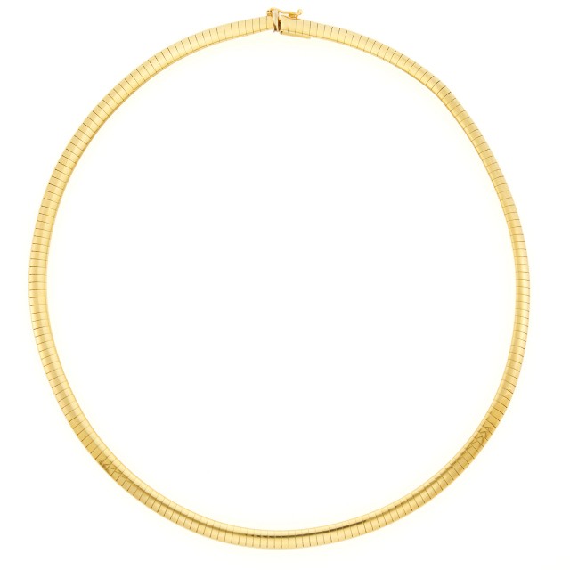 Gold Omega Chain Necklace