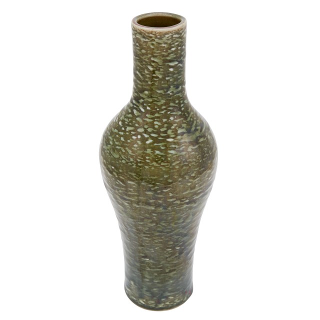 Japanese Green Ground Porcelain Vase