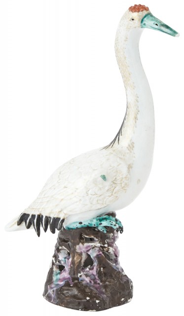 Chinese Porcelain Figure of a Crane