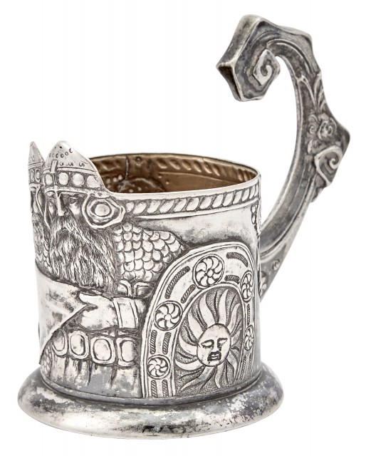 Russian Silver Tea Glass Holder