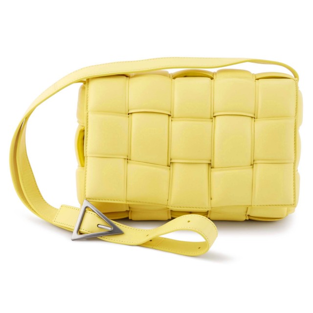Bottega Veneta Sherbet Yellow Leather 'Cassette' Bag