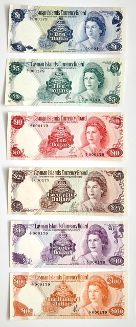 Cayman Islands 1971 $1-$100 KM 5-11