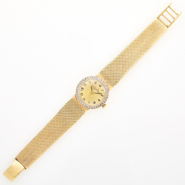 Lucien Picard Gold and Diamond Wristwatch