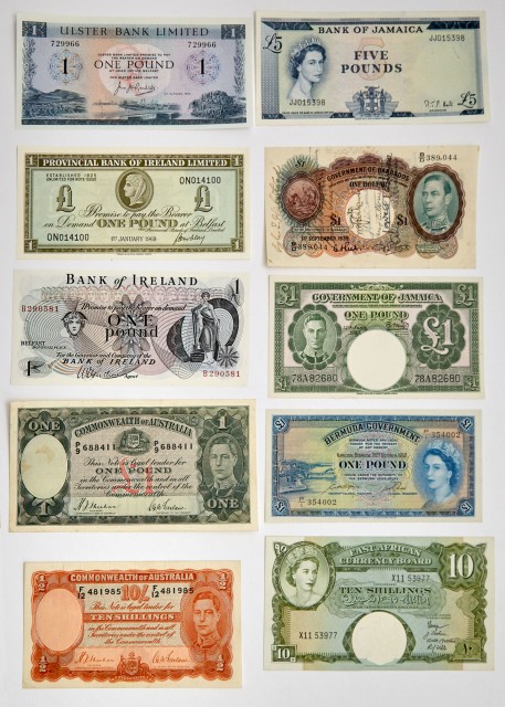 Bank Note Group of British Issues and a few Stamps