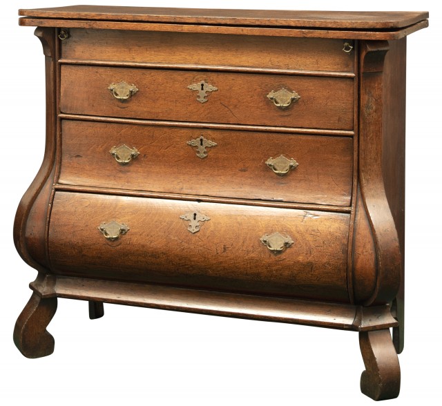 Dutch Rococo Oak Chest of Drawers