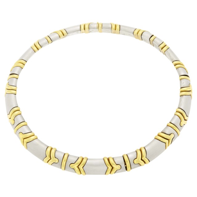 Two-Color Gold Necklace