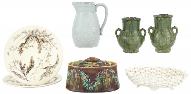Group of Continental and English Pottery Articles