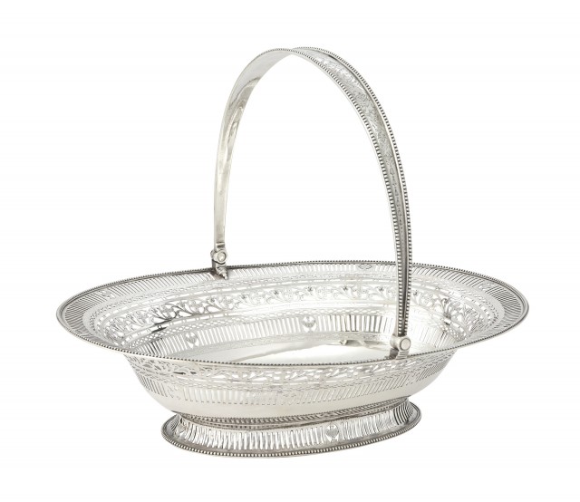 George III Sterling Silver Cake Basket