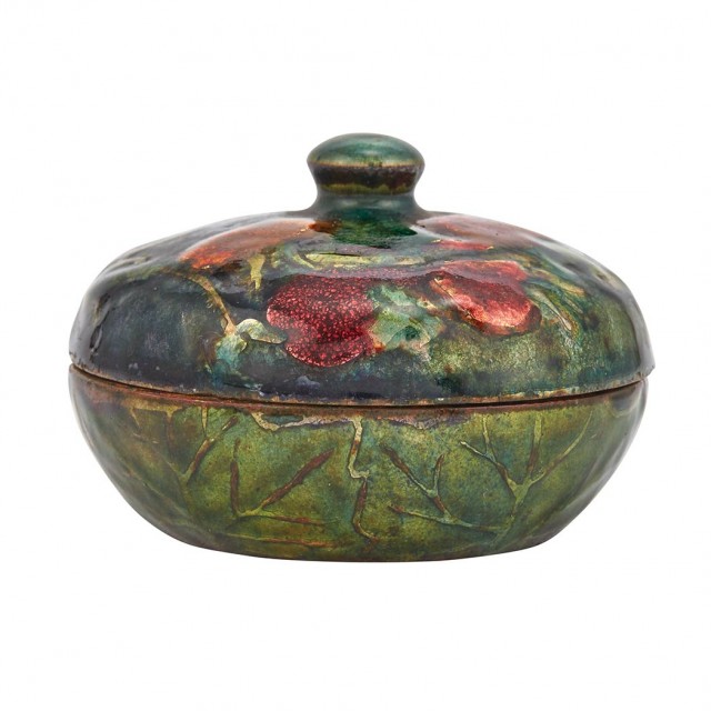 Tiffany Studios, Enameled Metal Box, circa 1905 