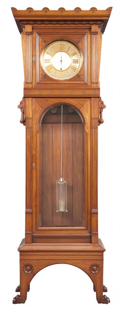 Herter Brothers American Aesthetic Movement Mahogany Tall Case Clock, Circa 1874. Auction Apr 5 / Lot 338