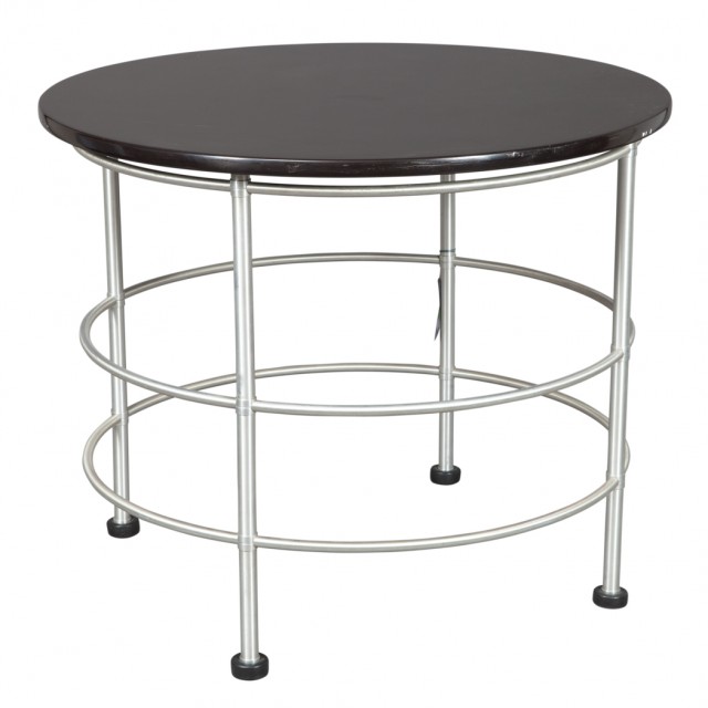 Warren McArthur Tubular Aluminum and Lacquered Wood Occasional Table. Auction Mar 29 / Lot 487