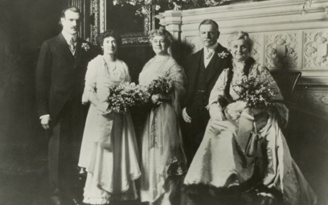 The McCormick-Linn Family. At left are Cyrus Hall McCormick, III, and his fiance, Dorothy Linn, circa 1914-15.