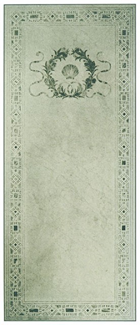 Tiffany Favrile glass mosaic inlay in the Hotel Manhattan, circa 1895-6.