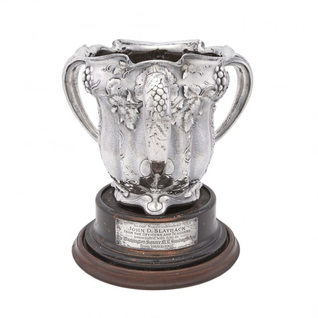 Gorham Martelé Sterling Silver Loving Cup, Circa 1905. Est. $5,000-7,000. Lot 203. Auction Oct 4
