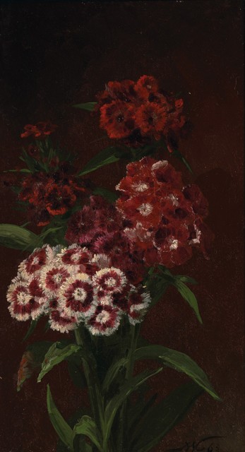 John William Casilear (1811-1893), Sweet William, 1863. Est. $1,500-2,500. Lot 72. Auction Oct 4 
