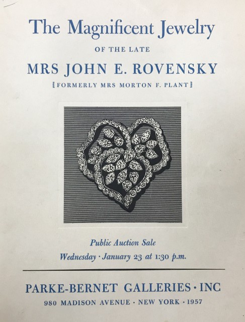 Auction Catalogue, January 23, 1957