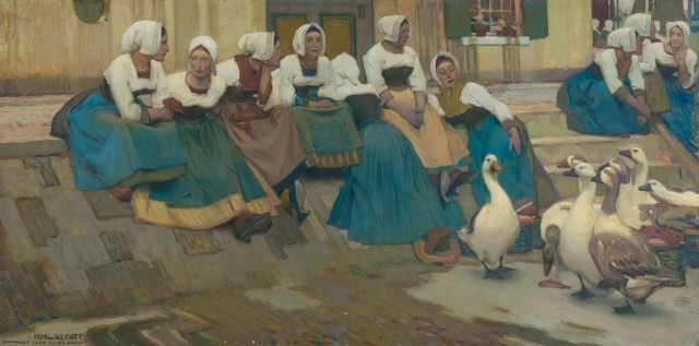 Harry Mills Walcott (1870-1944), The Gossips, circa 1901. Est. $6,000-8,000. Lot 83. Auction Oct 4 