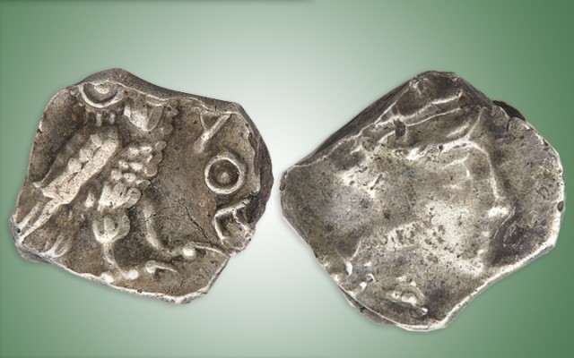 Judæa, Gaza, 4th Century silver OBOL. Est. $600-800. Lot 1122. Auction Nov 7. 