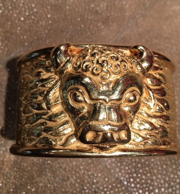 DAVID WEBB  Gold Taurus Cuff