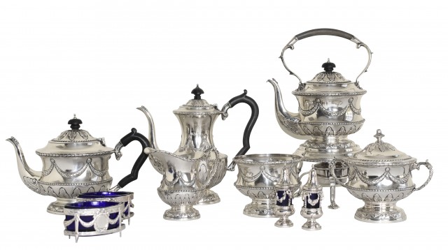 Lot 71. George V Sterling Tea and Coffee Service, 1921
