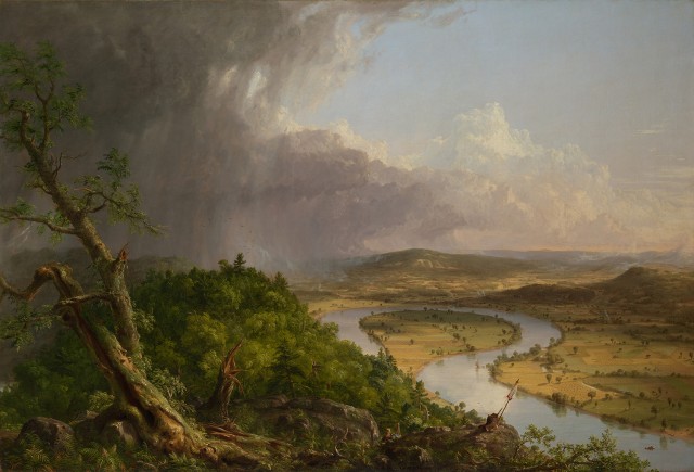 View from Mount Holyoke, Northampton, Massachusetts, after a Thunderstorm—The Oxbow, 1836. 