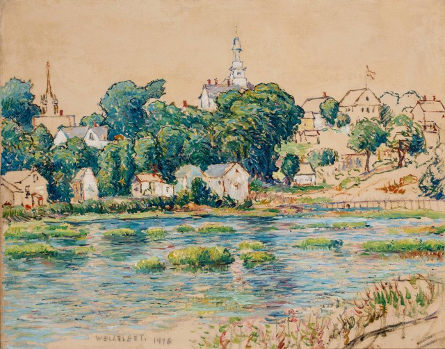 Lot 98, Reynolds Beal (American, 1866-1951), Wellfleet, 1916. Est $4,000-6,000.