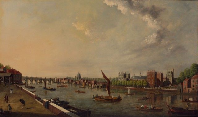 School of Samuel Scott, The Thames at Lambeth. Lot 39. Est. $7,000-10,000. Auction May 23.