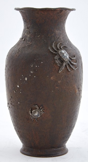 Rare Gorham Banko Iron and Sterling Silver Vase, 1883. Lot 321. Auction Oct 8, 2019