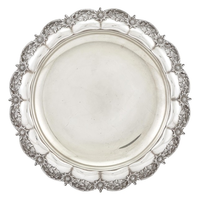 Tiffany and Co. Sterling Silver Chrysanthemum Pattern Centerpiece. Est. $5,000-7,000. Lot 126. Auction ends April 21.