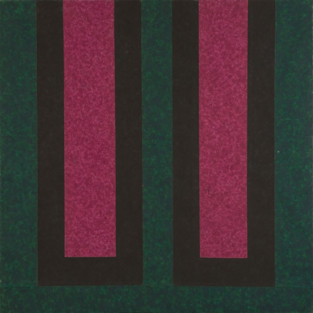 Howard Mehring (1931-1978), Magenta Double, 1964. The Collection of Gilbert and Sandra Oken. Est. $15,000-20,000. Lot 39. Auction May 20.