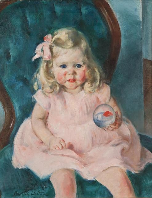 Martha Walter (1875-1976), Pink Cheeks. The Estate of Laura M. Mako. Est. $8,000-12,000. Lot 1. Auction May 20