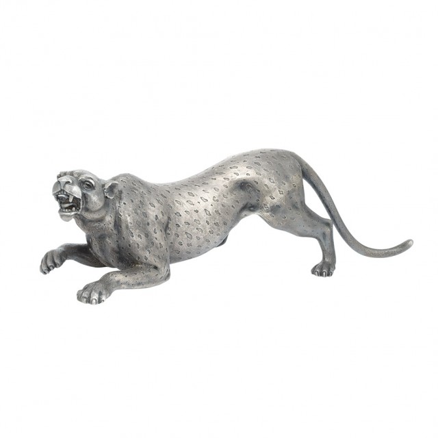 Buccellati Silver Figure Titled The Leopard, circa 1978. Sold for $10,000.