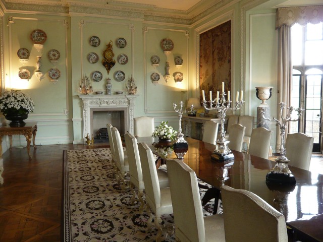 The Dining Room in Leeds Castle designed by Maison Jansen