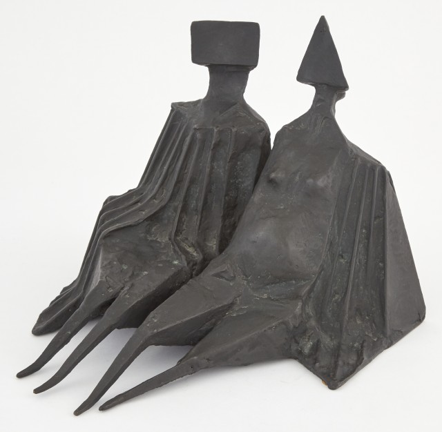 Lynn Chadwick (British, 1914-2003) Sitting Couple (681), 1973. Lot 38. Auction December 2, 2020