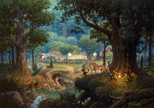 Tim Hildebrandt (American, 1939-2006) Tavern on the Green, circa 1980. Lot 56. Auction December 2, 2020