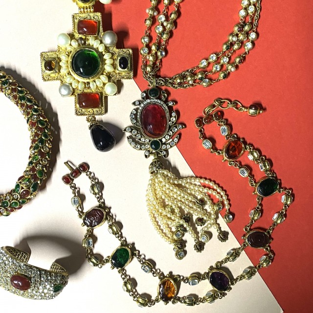 A Selection of Costume Jewelry by Chanel and Gripoix. Property from the Estate of Mrs. Henry Ford II. Auction January 25, 2021