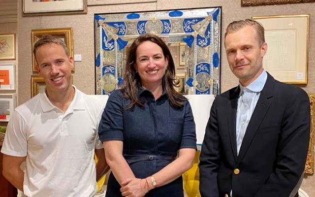 Miles Redd and David Kaihoi with Laura Doyle