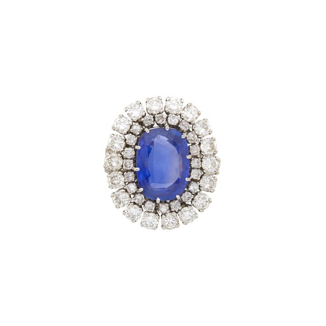 Ceylon Sapphire and Diamond Ring, 8.93 carats. Est. $8,000 - $12,000. Lot 1228. Fine Jewelry. Dec 15.