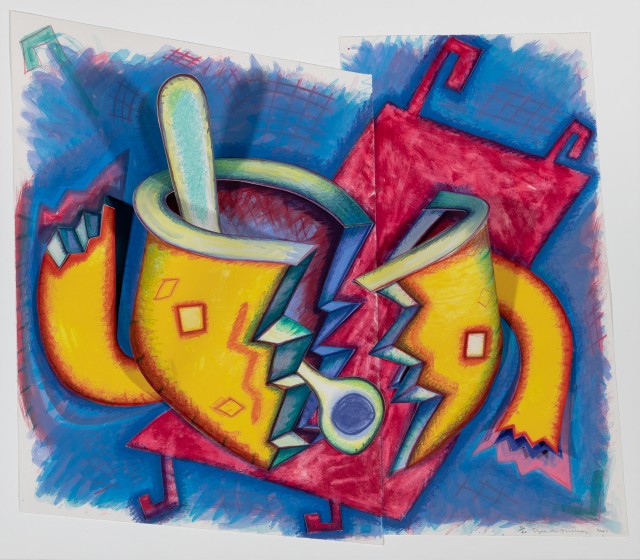 Elizabeth Murray (1940-2007), Jazz, Three-dimensional color lithograph, 2001. Lot 50. Auction Oct 13, 2022.  