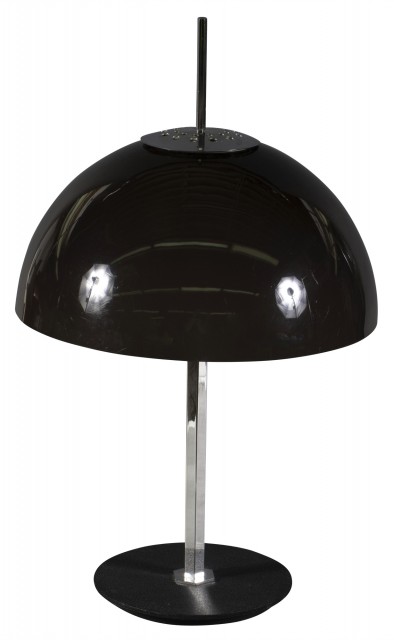 Gino Sarfatti Chromed Metal, Steel and Arcylic Model 584 Lamp, Designed 1957. Lot 115. Auction Dec 7, 2022.