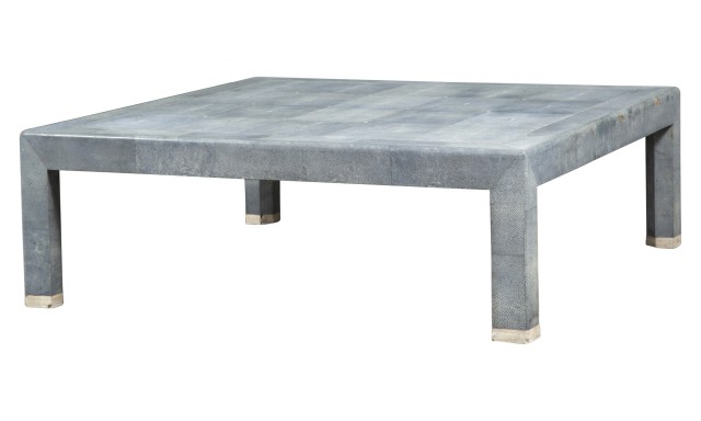 Karl Springer Shagreen and Bone Inlaid Low Table, 1980s. Est. $2,000-4,000. Lot 261. Auction March 15, 2023.